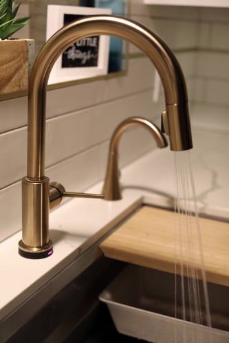 Gold faucet for chandler kitchen remodel