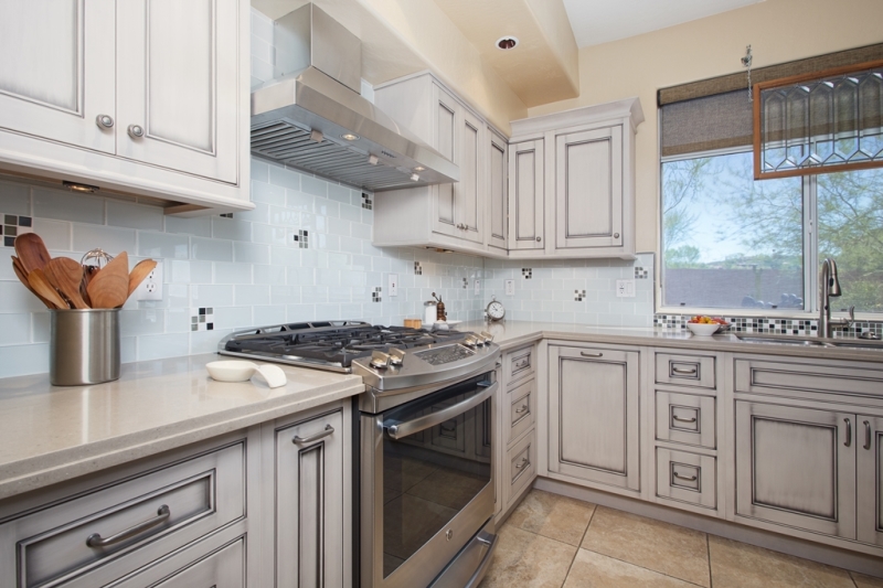 Kitchen Remodelng Phoenix with inset cabinets and quartz countertops