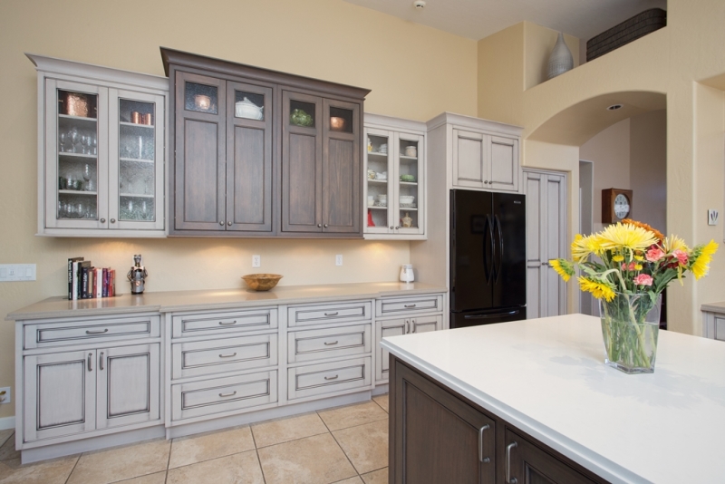 Phoenix Kitchen Remodel with inset cabinets and quartz countertops