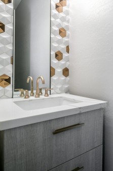 Phoenix Home Remodeling Contractor Gold and White Tile