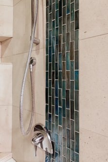 Glass Tile inset in Shower