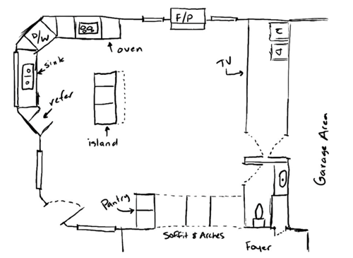 Kitchen Layout "Before"