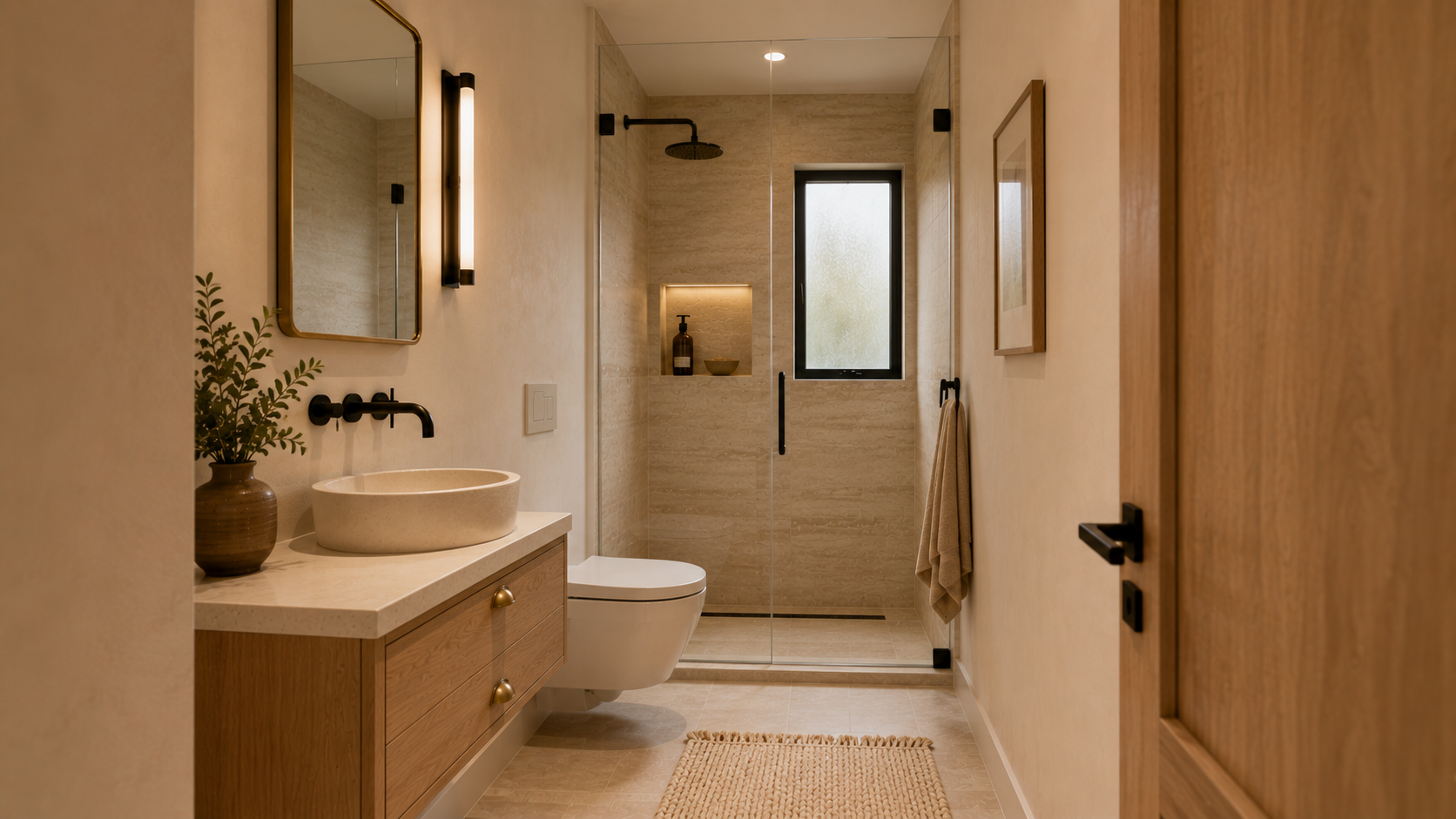 Half bath in ADU
