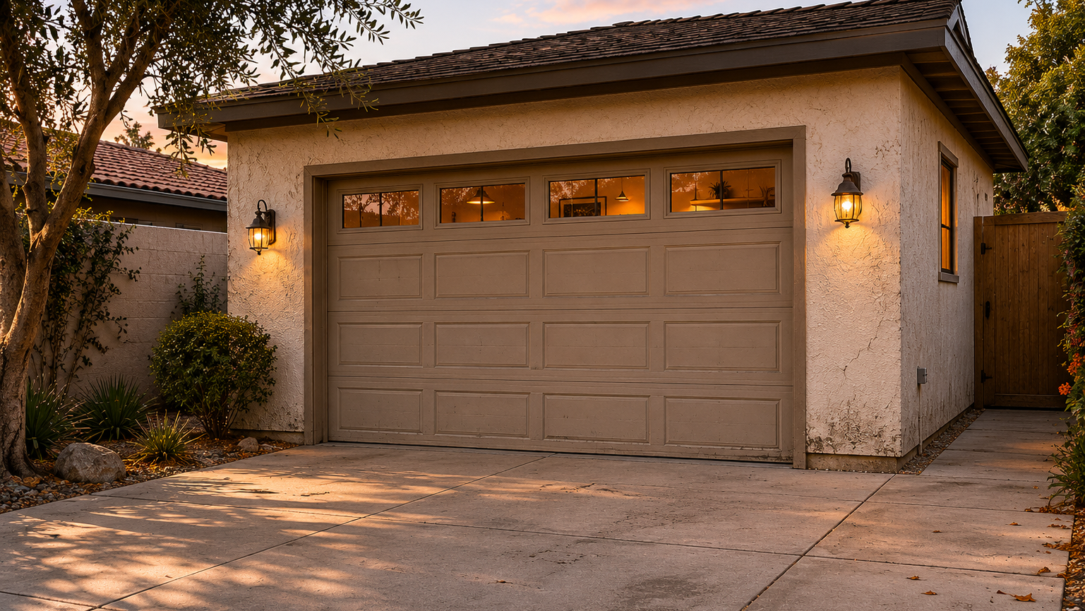 Phoenix garage before a Hochuli ADU conversion