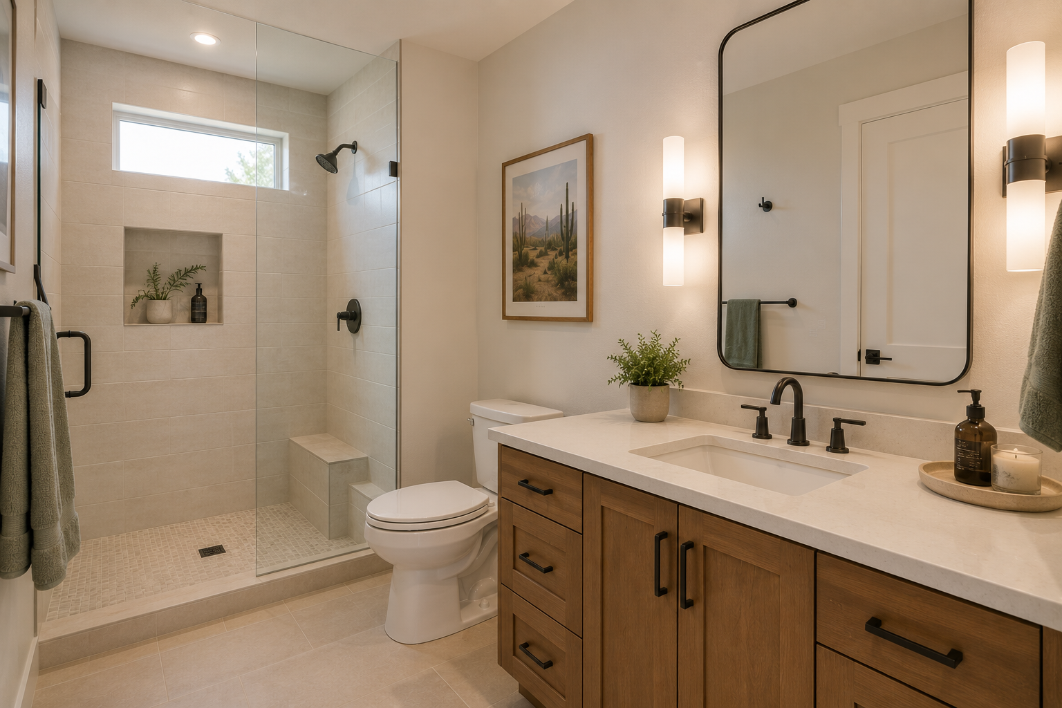 Guest bathroom in addition