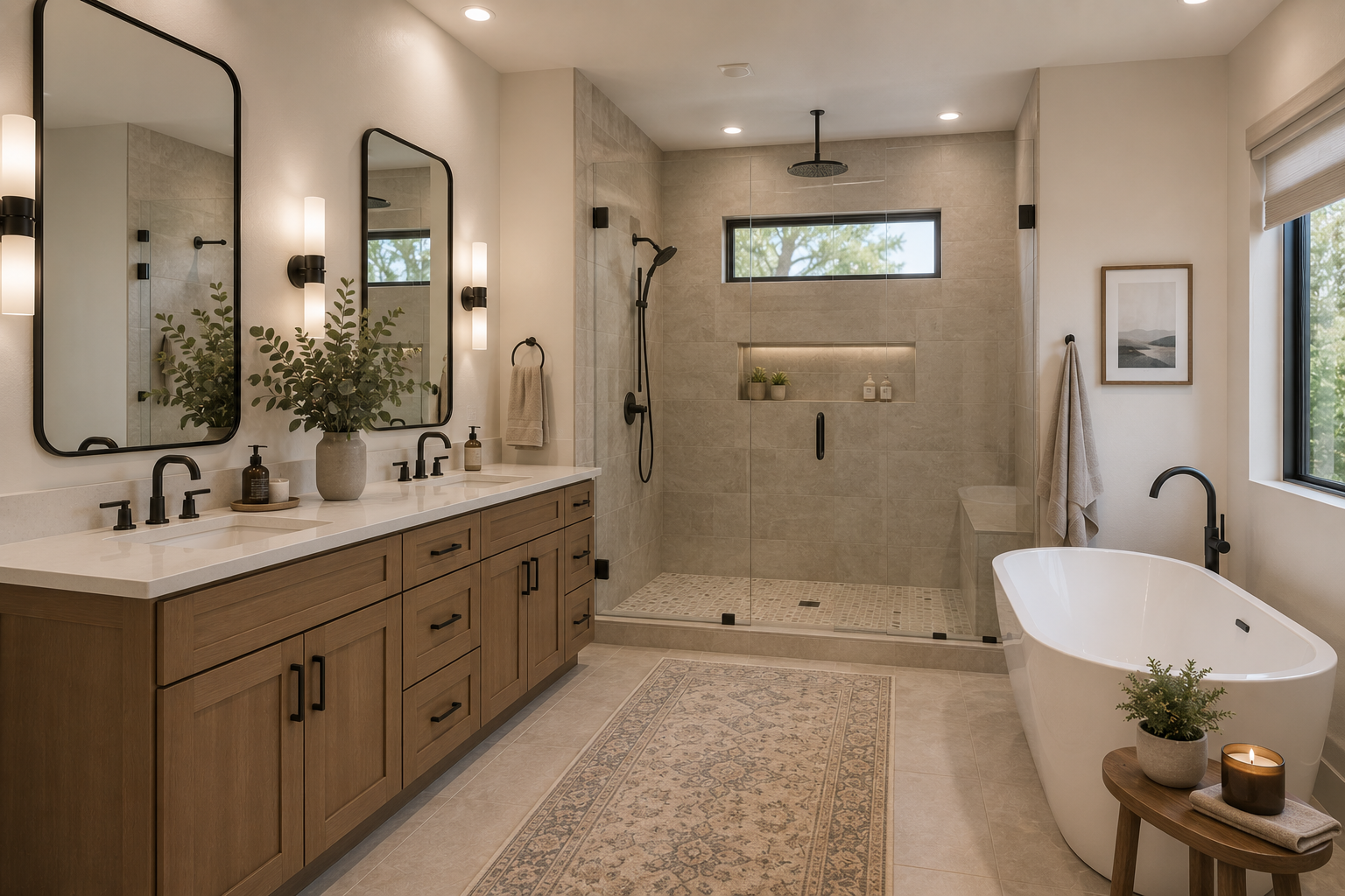 Primary bathroom in addition