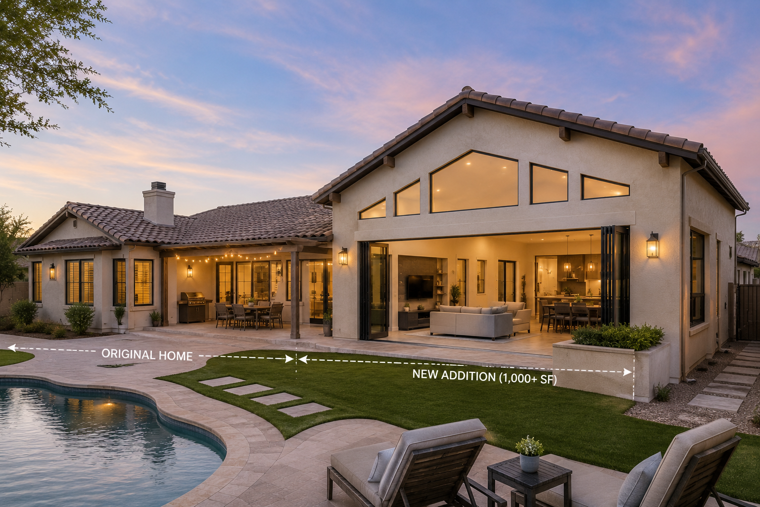 Major addition over 1,000 square feet