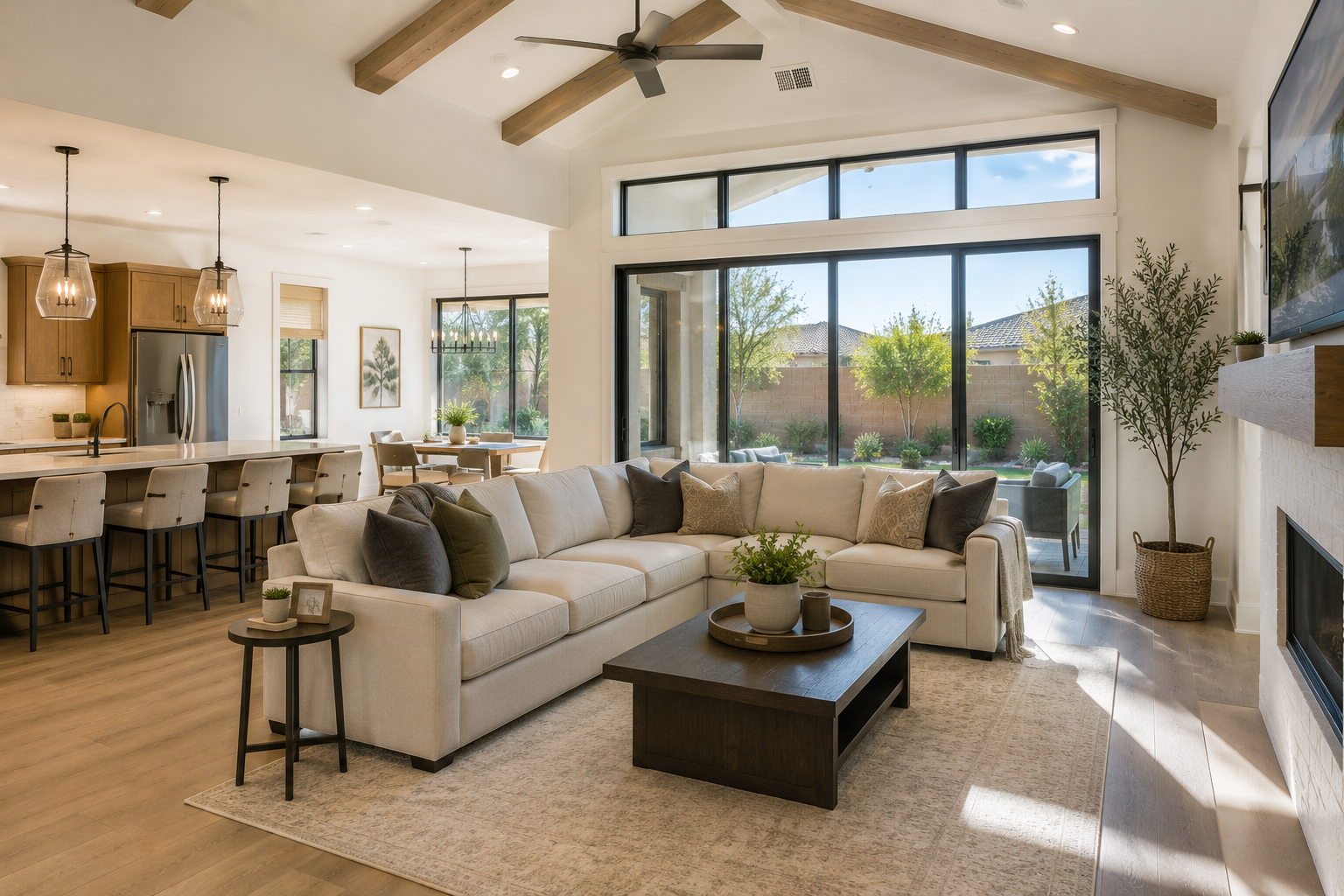 Family room or great room addition