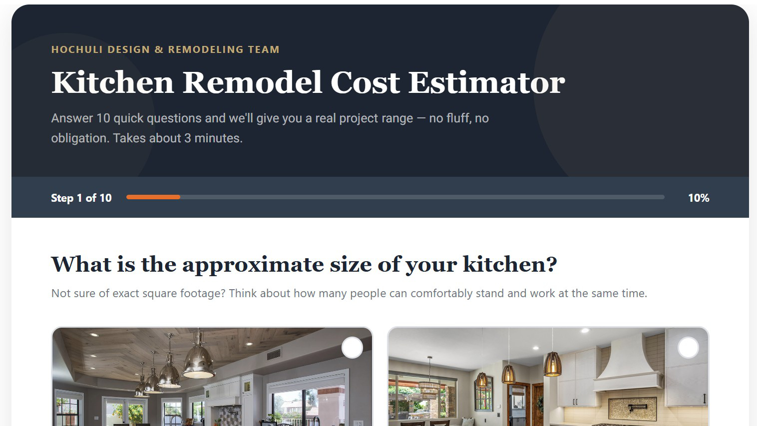 Kitchen Remodel Cost Estimator