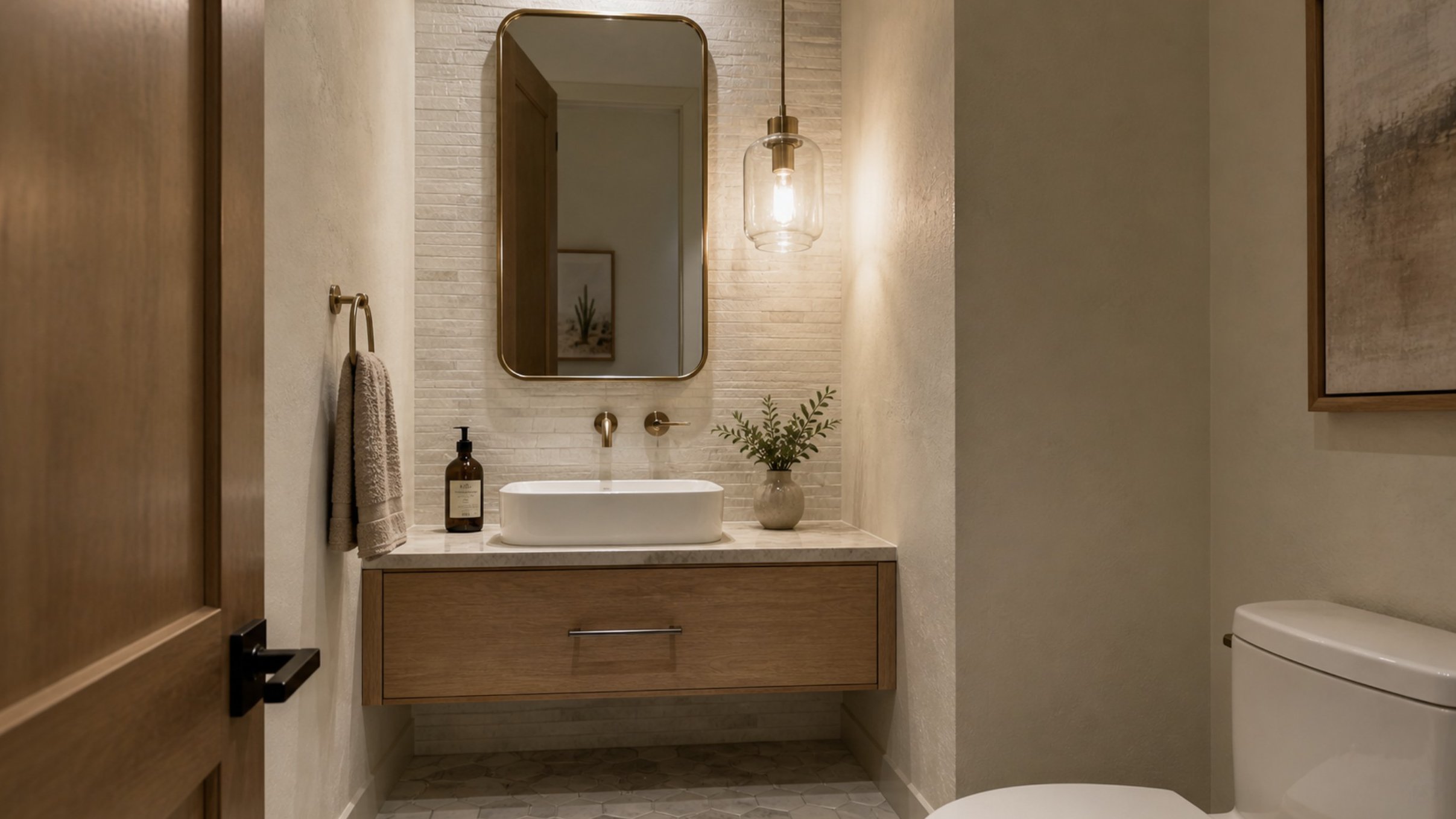 Small primary bathroom